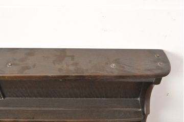 中古　美品　ERCOL(アーコール)　おしゃれなディスプレイが楽しめる壁掛け収納棚(飾り棚、ウォールラック、ウォールシェルフ)(R-056550)