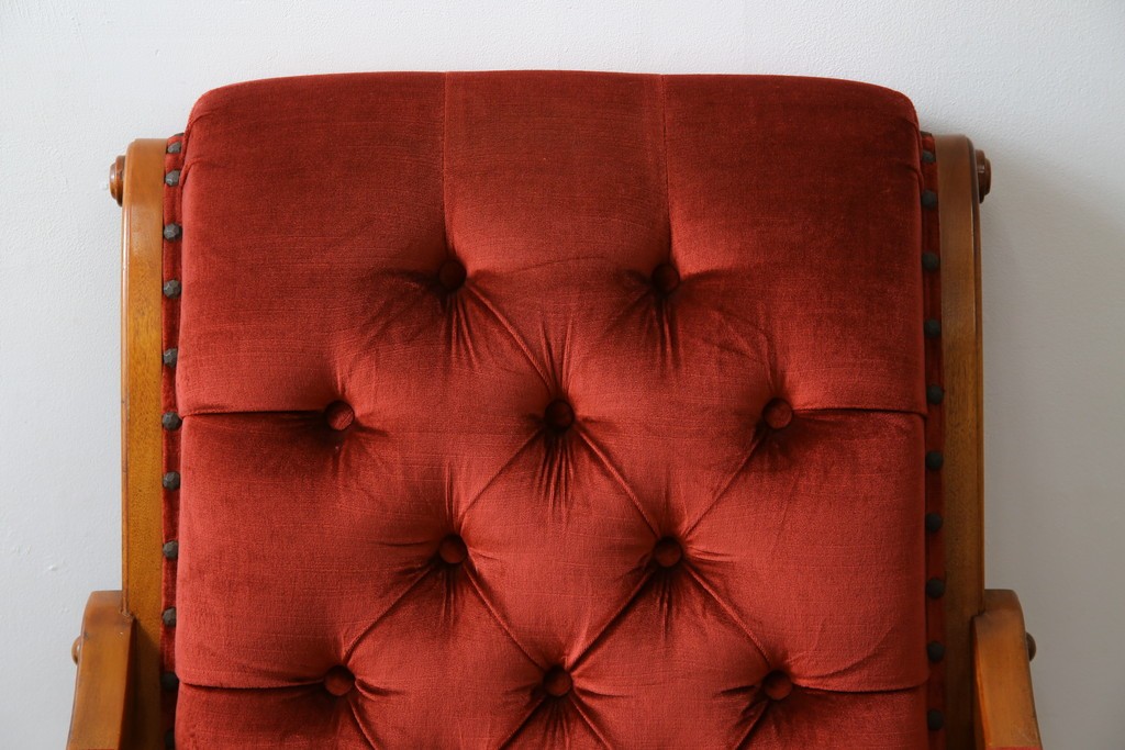 中古　横浜ダニエル(daniel)　ヨーロピアンな部屋づくりにおすすめ!ブーツワイドアームチェア　定価約30万円　(R-056566)