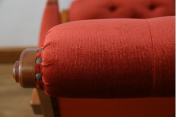 中古　横浜ダニエル(daniel)　ヨーロピアンな部屋づくりにおすすめ!ブーツワイドアームチェア　定価約30万円　(R-056566)