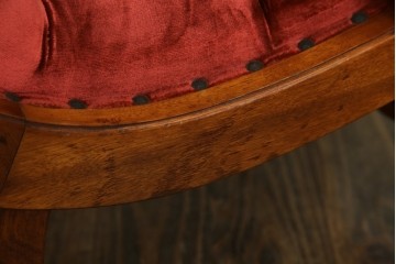 中古　横浜ダニエル(daniel)　ヨーロピアンな部屋づくりにおすすめ!ブーツワイドアームチェア　定価約30万円　(R-056566)