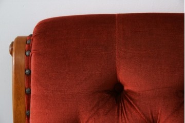 中古　横浜ダニエル(daniel)　ヨーロピアンな部屋づくりにおすすめ!ブーツワイドアームチェア　定価約30万円　(R-056566)