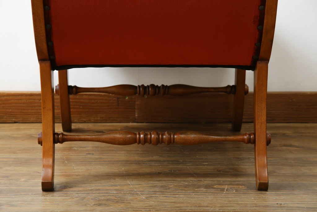 中古　横浜ダニエル(daniel)　ヨーロピアンな部屋づくりにおすすめ!ブーツワイドアームチェア　定価約30万円　(R-056566)