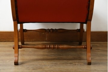 中古　横浜ダニエル(daniel)　ヨーロピアンな部屋づくりにおすすめ!ブーツワイドアームチェア　定価約30万円　(R-056566)