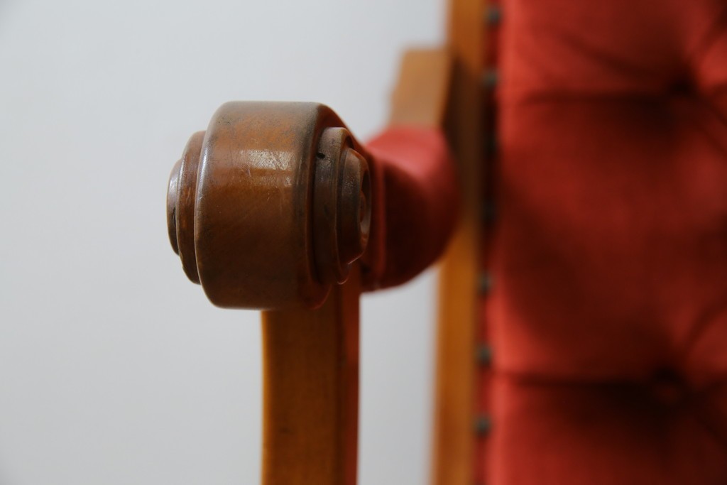 中古　横浜ダニエル(daniel)　ヨーロピアンな部屋づくりにおすすめ!ブーツワイドアームチェア　定価約30万円　(R-056567)