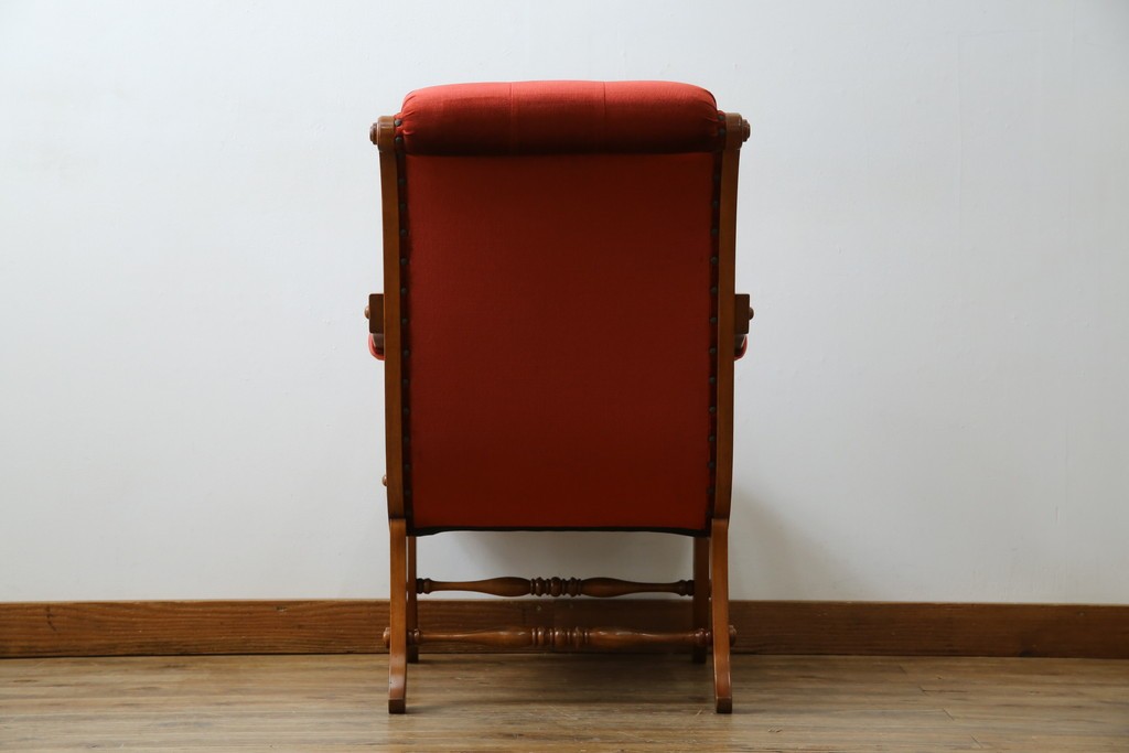 中古　横浜ダニエル(daniel)　ヨーロピアンな部屋づくりにおすすめ!ブーツワイドアームチェア　定価約30万円　(R-056567)