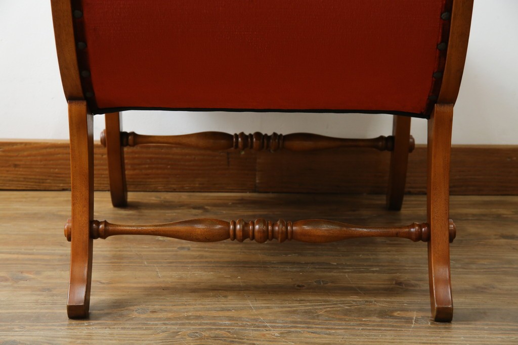 中古　横浜ダニエル(daniel)　ヨーロピアンな部屋づくりにおすすめ!ブーツワイドアームチェア　定価約30万円　(R-056567)