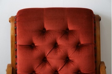 中古　横浜ダニエル(daniel)　ヨーロピアンな部屋づくりにおすすめ!ブーツワイドアームチェア　定価約30万円　(R-056567)