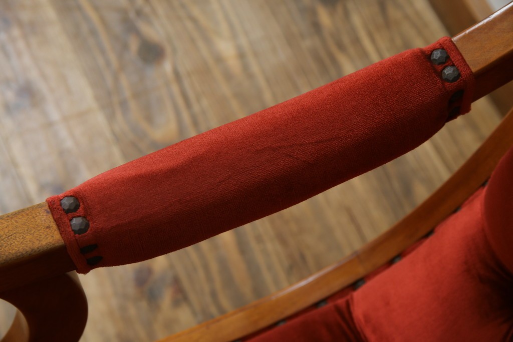 中古　横浜ダニエル(daniel)　ヨーロピアンな部屋づくりにおすすめ!ブーツワイドアームチェア　定価約30万円　(R-056567)