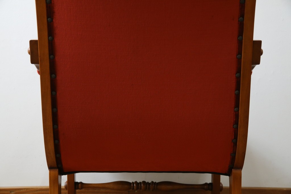 中古　横浜ダニエル(daniel)　ヨーロピアンな部屋づくりにおすすめ!ブーツワイドアームチェア　定価約30万円　(R-056567)