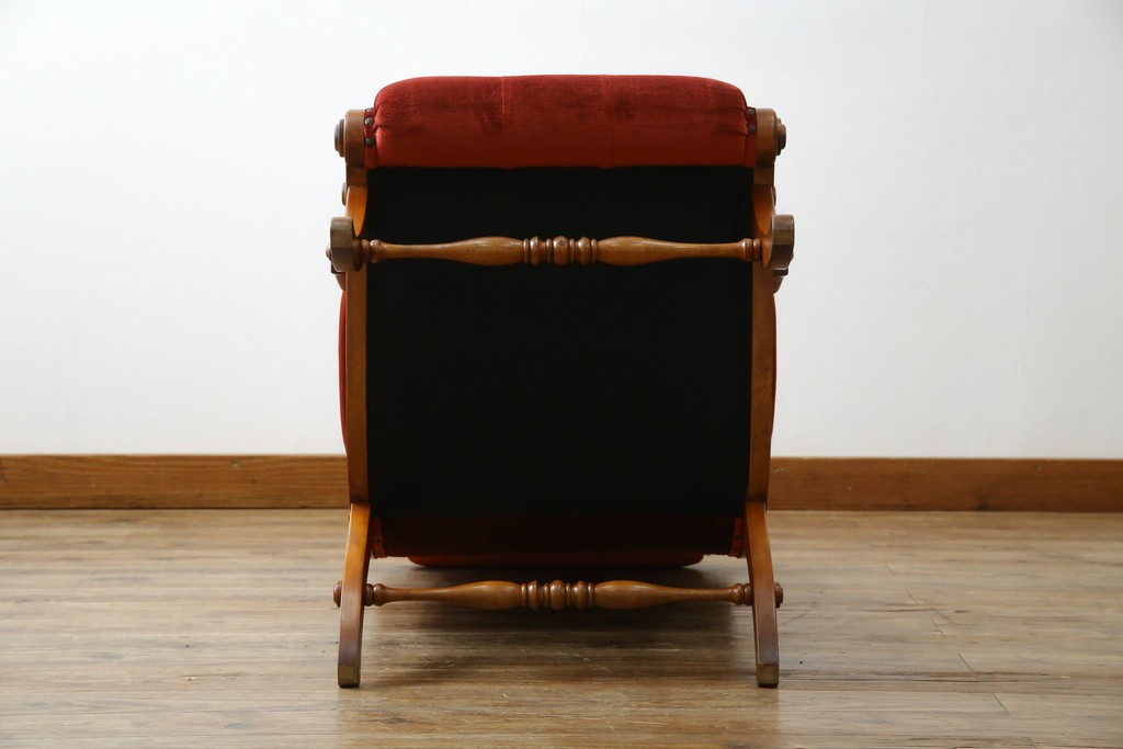 中古　横浜ダニエル(daniel)　ヨーロピアンな部屋づくりにおすすめ!ブーツワイドアームチェア　定価約30万円　(R-056567)