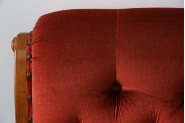 中古　横浜ダニエル(daniel)　ヨーロピアンな部屋づくりにおすすめ!ブーツワイドアームチェア　定価約30万円　(R-056567)