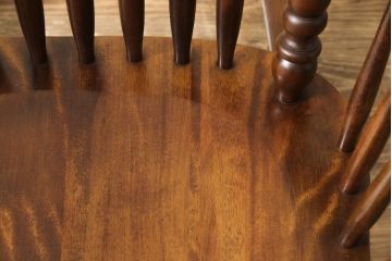 中古　民芸家具　カバ材　くつろぎの時間を過ごせるロッキングチェア(椅子、板座チェア、アームチェア)(R-056572)