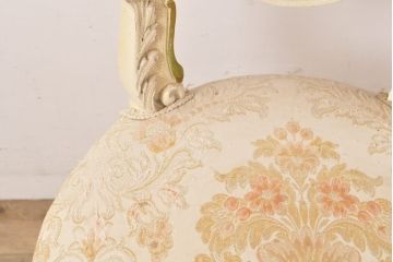 ビンテージ　ノバパルク(NOVAPLAK)　イタリア高級家具　ロココ調の優雅なデザインが印象的なダイニングチェア(椅子、イス、ヴィンテージ)(R-056574)
