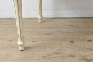 中古　SILIK(シリック)　イタリア高級家具　本革(レザー)の上質なロココ調アームチェア(定価約57万円)(イス、椅子、サロンチェア)(R-056575)
