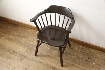 ビンテージ 松本民芸家具 #91型 クラシカルで高級感たっぷりのキャプテンチェア(R-056604)