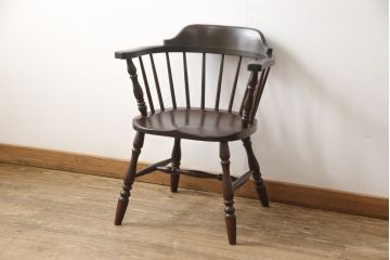 ビンテージ 松本民芸家具 #91型 クラシカルで高級感たっぷりのキャプテンチェア(R-056605)