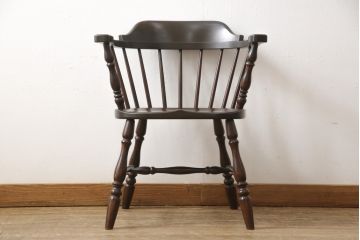 ビンテージ 松本民芸家具 #91型 クラシカルで高級感たっぷりのキャプテンチェア(R-056605)