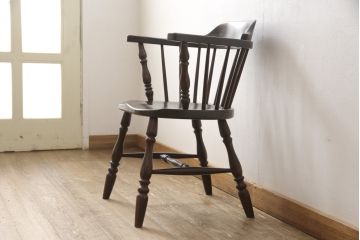 ビンテージ 松本民芸家具 #91型 クラシカルで高級感たっぷりのキャプテンチェア(R-056605)