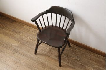 ビンテージ 松本民芸家具 #91型 クラシカルで高級感たっぷりのキャプテンチェア(R-056605)
