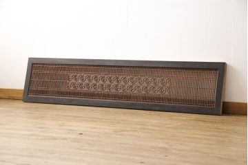 アンティーク建具　緻密な組子細工が美しい組子欄間1枚(明かり取り、明り取り)(R-056630)