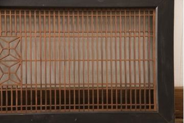アンティーク建具　緻密な組子細工が美しい組子欄間1枚(明かり取り、明り取り)(R-056630)