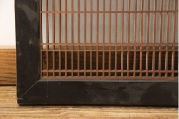 アンティーク建具　緻密な組子細工が美しい組子欄間1枚(明かり取り、明り取り)(R-056630)