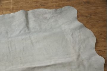 中古 本革(レザー)　特大サイズ!風合い豊かなカウラグ(マット、カーペット)(R-056664)