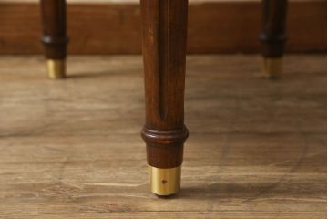 中古　DREXEL HERITAGE(ドレクセルヘリテイジ) Upholstery(アップホルスタリー)　本革製の優雅なデスクチェア(ゲームチェア、回転チェア、椅子)(定価約43万円)(R-056708)