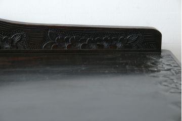 ビンテージ　軽井沢彫り　ダイナミックな桜の彫刻が目を引くサイドボード(収納棚、キャビネット、戸棚、ヴィンテージ)(R-056711)