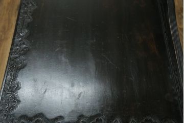 ビンテージ　軽井沢彫り　ダイナミックな桜の彫刻が目を引くサイドボード(収納棚、キャビネット、戸棚、ヴィンテージ)(R-056711)