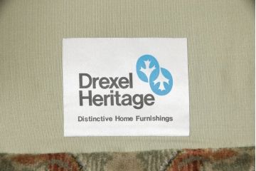 中古　美品　DREXEL HERITAGE(ドレクセルヘリテイジ)　Upholstery(アップホルスタリー)　エレガントな花柄の1人掛けソファ(アームソファ、一人掛け)(定価約55万円)(R-056718)