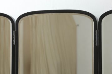中古　美品　輪島塗り　趣ある蒔絵と螺鈿が美しい鏡台(三面鏡、ミラー、ドレッサー)(定価推定150万円)(R-056739)
