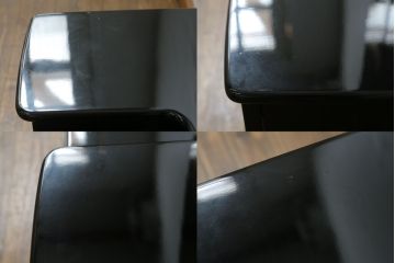 中古　美品　輪島塗り　趣ある蒔絵と螺鈿が美しい鏡台(三面鏡、ミラー、ドレッサー)(定価推定150万円)(R-056739)