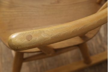 イギリスビンテージ　ERCOL(アーコール)　ナチュラルでおしゃれなゴールドスミスロッキングチェア(アームチェア、椅子、イス、ヴィンテージ)(R-056741)