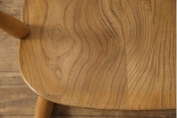 イギリスビンテージ　ERCOL(アーコール)　ナチュラルでおしゃれなゴールドスミスロッキングチェア(アームチェア、椅子、イス、ヴィンテージ)(R-056741)