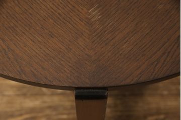 和製ビンテージ　半円形のデザインがユニーク!!モダンな佇まいのサイドテーブル(コンソールテーブル、ヴィンテージ)(R-056744)