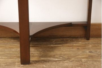 和製ビンテージ　半円形のデザインがユニーク!!モダンな佇まいのサイドテーブル(コンソールテーブル、ヴィンテージ)(R-056744)
