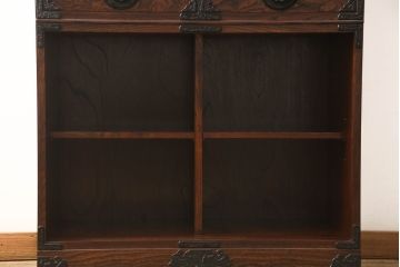 中古　美品　岩谷堂箪笥　上質な和の雰囲気を醸し出す収納棚(食器棚、カップボード、戸棚、書棚、ブックケース)(R-056747)