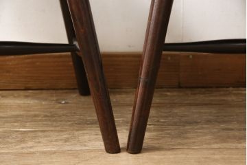 ビンテージ　松本民芸家具　#55型　レトロで温かみ漂うスピンドルチェア2脚セット(木製イス、ダイニングチェア、椅子)(R-056752)