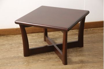 ビンテージ　モリシゲ(MORISHIGE/森繁)　桜材　シックな木肌で高級感ただようセンターテーブル(ローテーブル、リビングテーブル、ヴィンテージ)(R-056765)