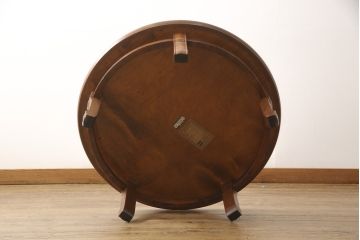 ビンテージ　モリシゲ(MORISHIGE/森繁) 和室におすすめの丸型テーブル(ちゃぶ台、センターテーブル、ローテーブル、ヴィンテージ)(R-056768)