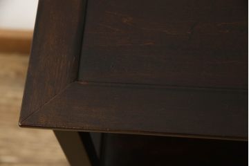 中古　美品　松本民芸家具　上品な和の趣き漂うA型電話台(花台、サイドテーブル、飾り台、収納棚)(定価約9万円)(R-056778)