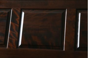 中古　希少　北海道民芸家具　重厚感たっぷりのクラシカルなライティングビューロー(デスク、在宅ワーク、両袖机)(R-056795)