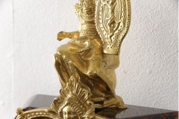 中古　美品　六本木アピス取扱 イタリア　Le ore(レ・オレ)　チャイム付き　振り子時計・コンソールテーブルセット(クロック&コンソール、ディスプレイ)(定価約250万円)(R-056799)