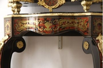 中古　美品　六本木アピス取扱 イタリア　Le ore(レ・オレ)　チャイム付き　振り子時計・コンソールテーブルセット(クロック&コンソール、ディスプレイ)(定価約250万円)(R-056799)