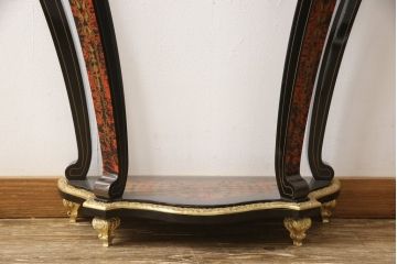中古　美品　六本木アピス取扱 イタリア　Le ore(レ・オレ)　チャイム付き　振り子時計・コンソールテーブルセット(クロック&コンソール、ディスプレイ)(定価約250万円)(R-056799)