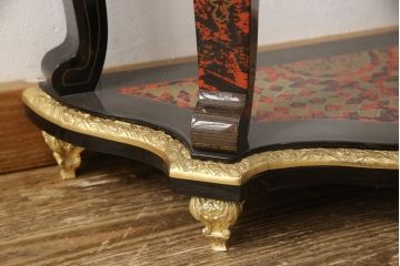 中古　美品　六本木アピス取扱 イタリア　Le ore(レ・オレ)　チャイム付き　振り子時計・コンソールテーブルセット(クロック&コンソール、ディスプレイ)(定価約250万円)(R-056799)