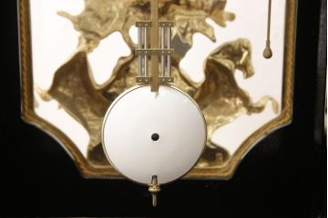 中古　美品　六本木アピス取扱 イタリア　Le ore(レ・オレ)　チャイム付き　振り子時計・コンソールテーブルセット(クロック&コンソール、ディスプレイ)(定価約250万円)(R-056799)