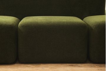 中古　展示超美品! IDEE(イデー) 特大　丸いフォルムがおしゃれなサロンソファセット(SALON SOFA)(カウチソファ、コーナーソファ)(定価約59万円)(R-056820)
