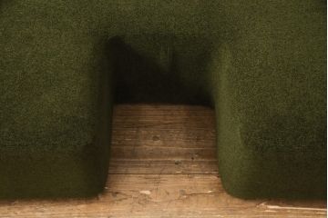 中古　展示超美品! IDEE(イデー) 特大　丸いフォルムがおしゃれなサロンソファセット(SALON SOFA)(カウチソファ、コーナーソファ)(定価約59万円)(R-056820)